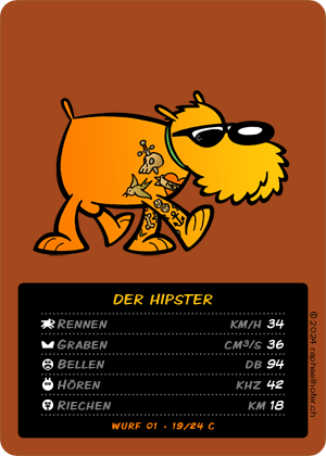 loldog TCG 19/24 Der Hipster